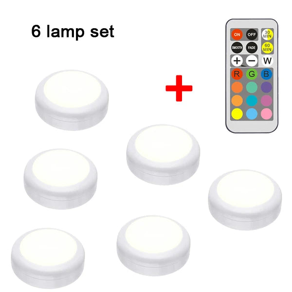 LED Cabinet Light RGB Puck Lamp