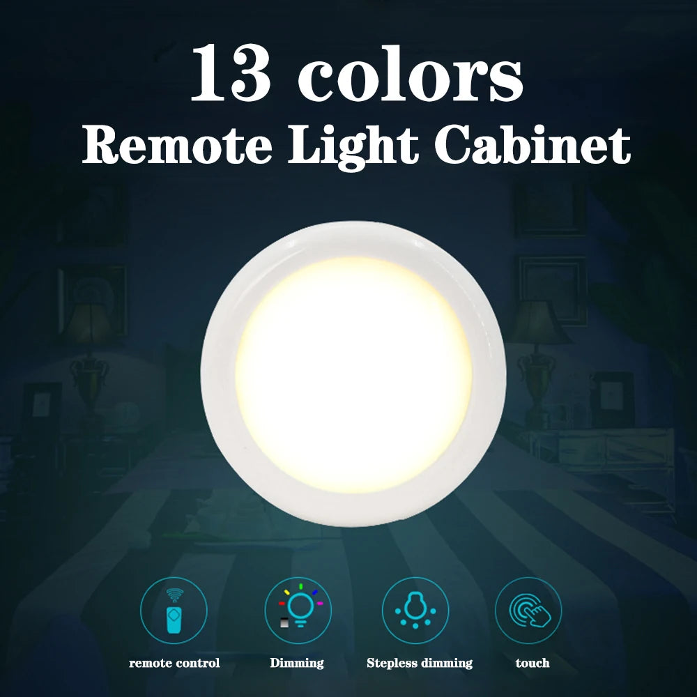 LED Cabinet Light RGB Puck Lamp