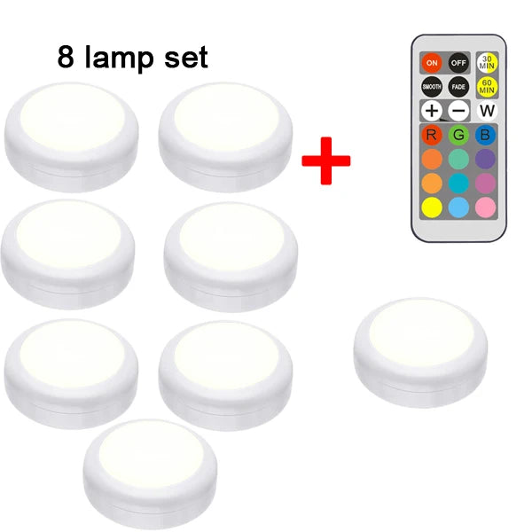 LED Cabinet Light RGB Puck Lamp