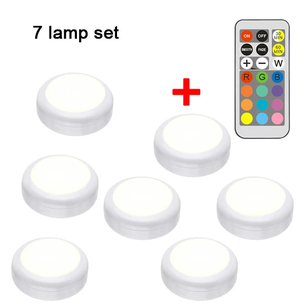 LED Cabinet Light RGB Puck Lamp