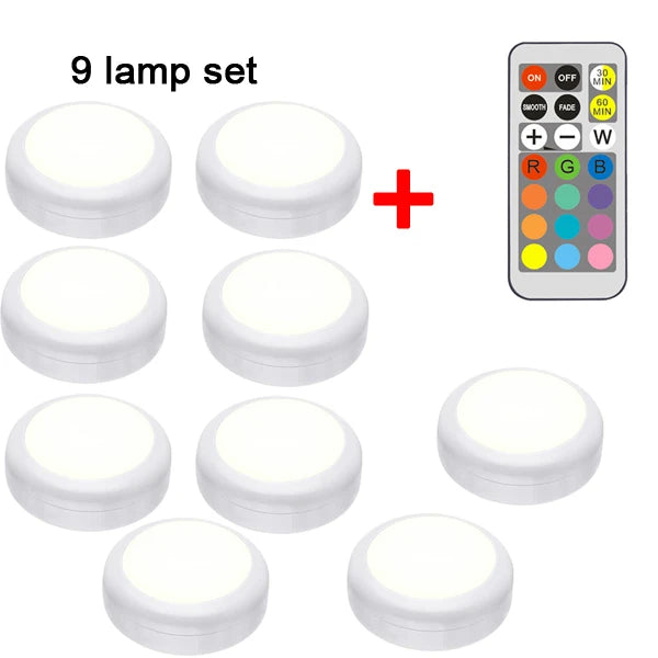 LED Cabinet Light RGB Puck Lamp