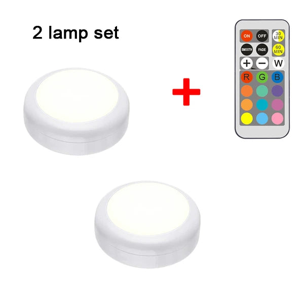 LED Cabinet Light RGB Puck Lamp