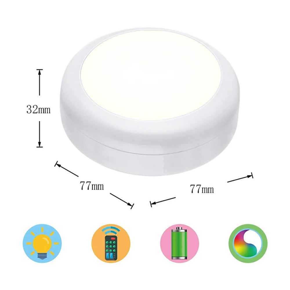 LED Cabinet Light RGB Puck Lamp
