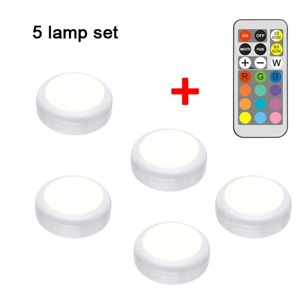 LED Cabinet Light RGB Puck Lamp