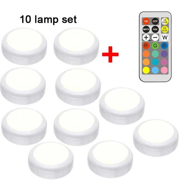 LED Cabinet Light RGB Puck Lamp