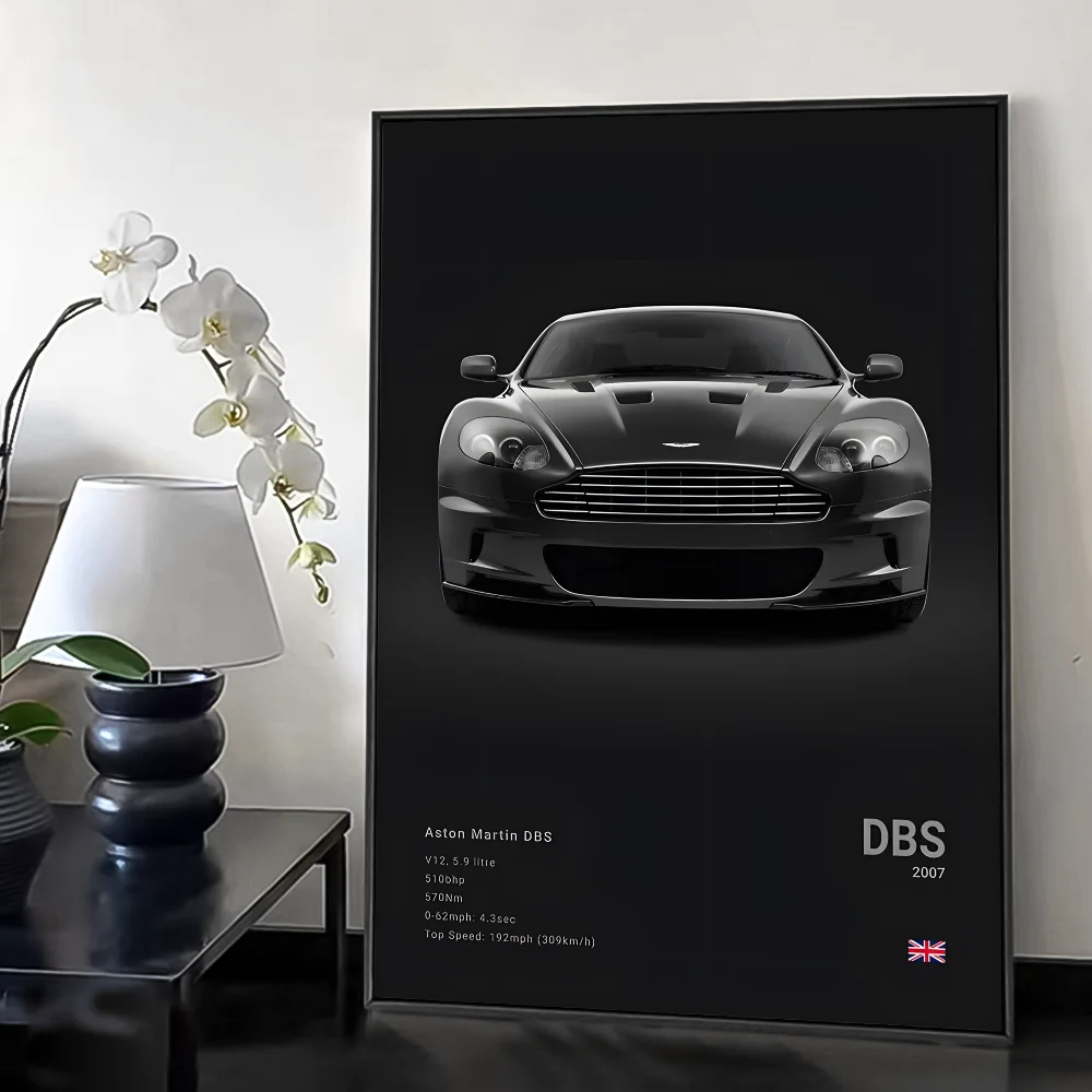 Aston Martin sportscar poster