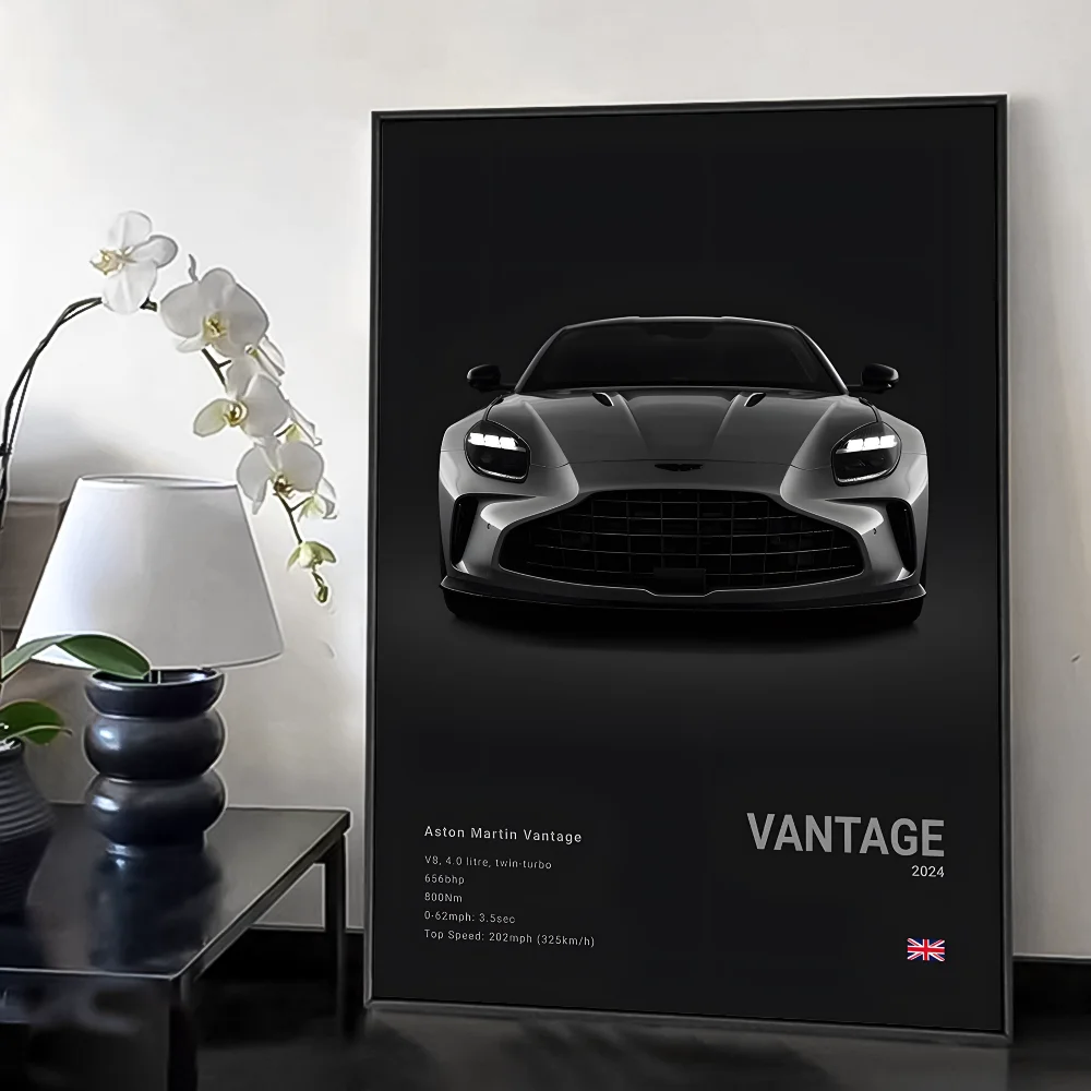 Aston Martin sportscar poster