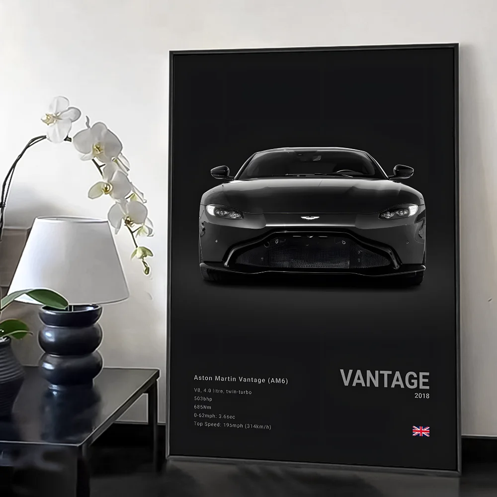 Aston Martin sportscar poster