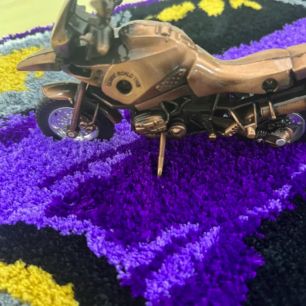 vintage sportscar rug