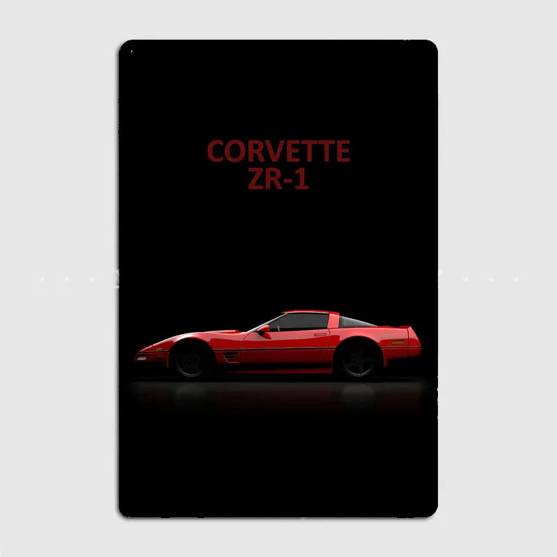 Corvette C4 C5 Z06 ZR-1 Retro Posters