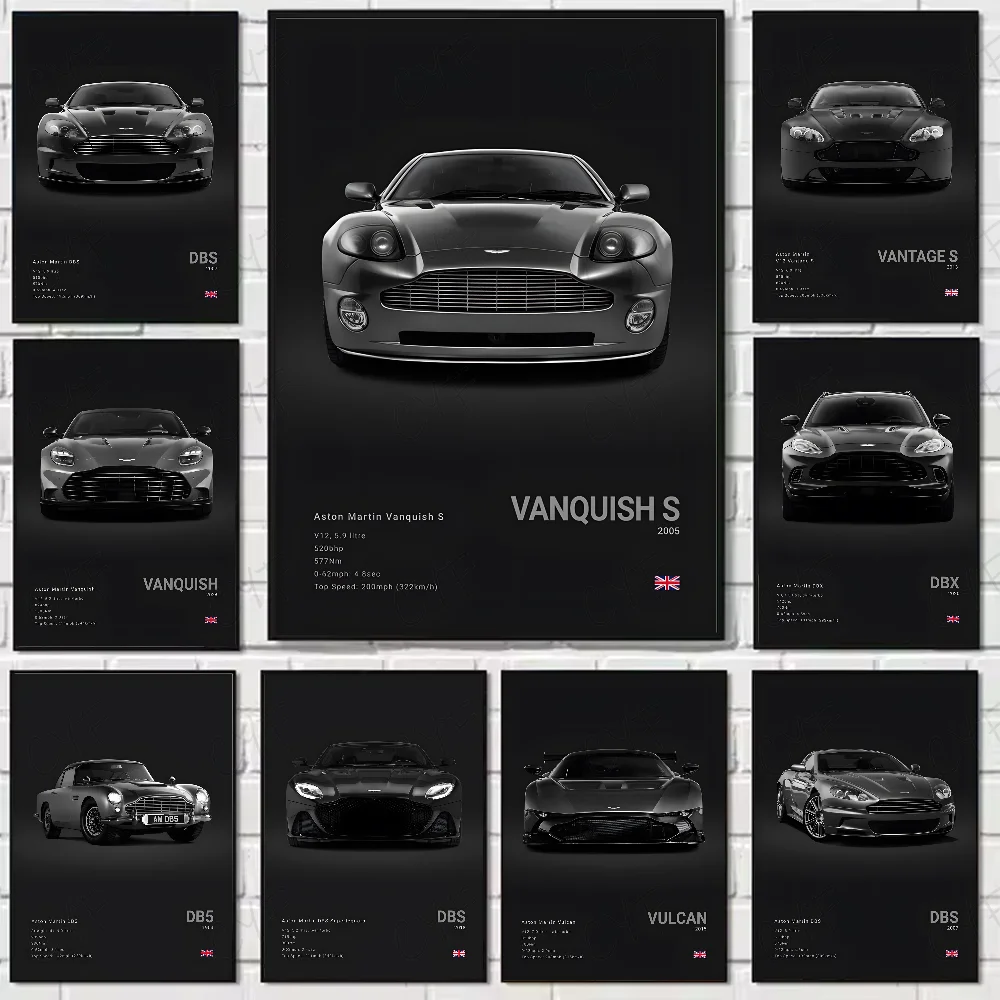 Aston Martin sportscar poster