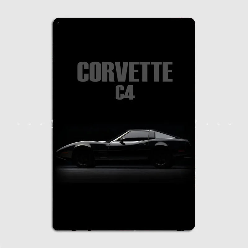 Corvette C4 C5 Z06 ZR-1 Retro Posters